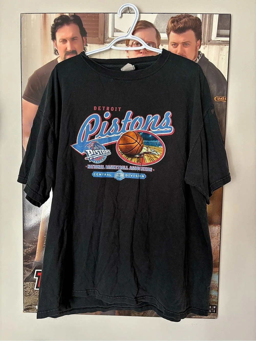 90s NBA Detroit Pistons Graphic Tee